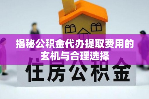 冷水滩揭秘公积金代办提取费用的玄机与合理选择