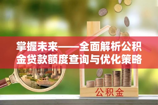 冷水滩掌握未来——全面解析公积金贷款额度查询与优化策略