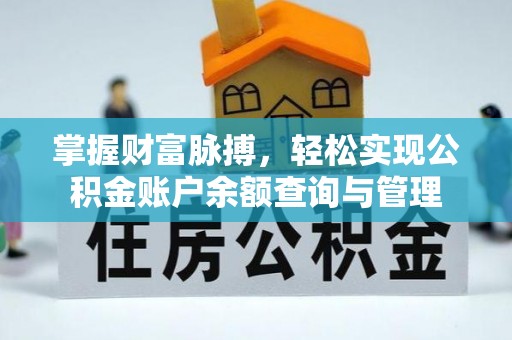 冷水滩掌握财富脉搏，轻松实现公积金账户余额查询与管理