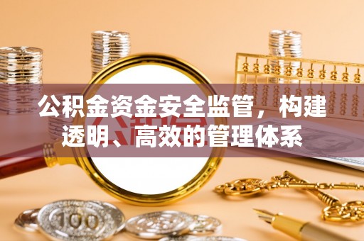 冷水滩公积金资金安全监管，构建透明、高效的管理体系