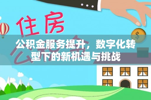 冷水滩公积金服务提升，数字化转型下的新机遇与挑战