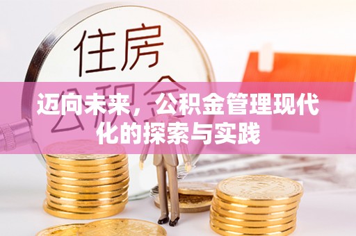 冷水滩迈向未来，公积金管理现代化的探索与实践
