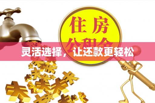 冷水滩灵活选择，让还款更轻松