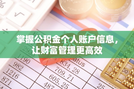 冷水滩掌握公积金个人账户信息，让财富管理更高效