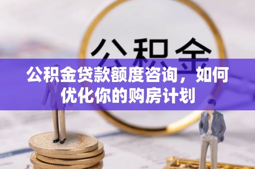 冷水滩公积金贷款额度咨询，如何优化你的购房计划