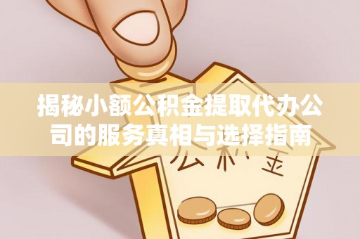 冷水滩揭秘小额公积金提取代办公司的服务真相与选择指南