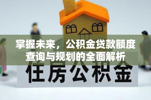 冷水滩掌握未来，公积金贷款额度查询与规划的全面解析