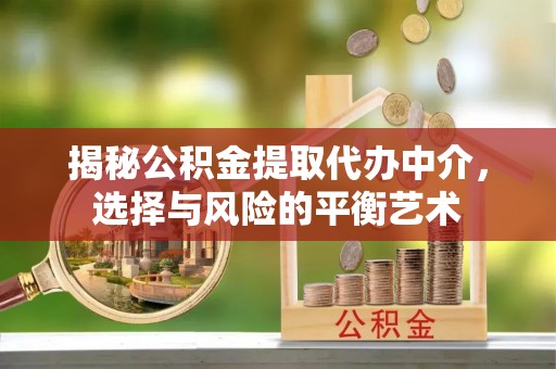 冷水滩揭秘公积金提取代办中介，选择与风险的平衡艺术