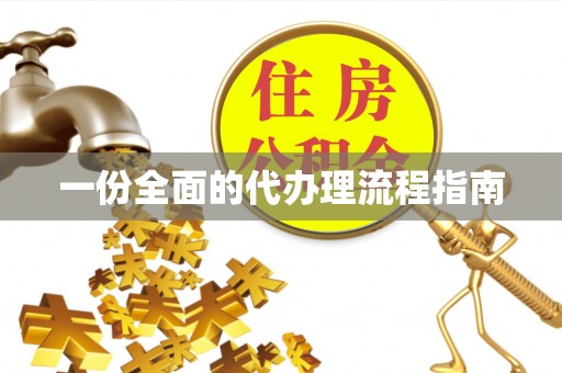冷水滩一份全面的代办理流程指南