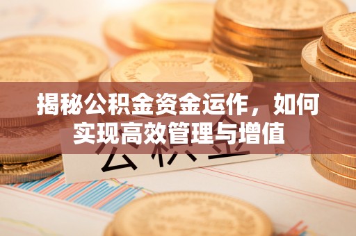 冷水滩揭秘公积金资金运作，如何实现高效管理与增值