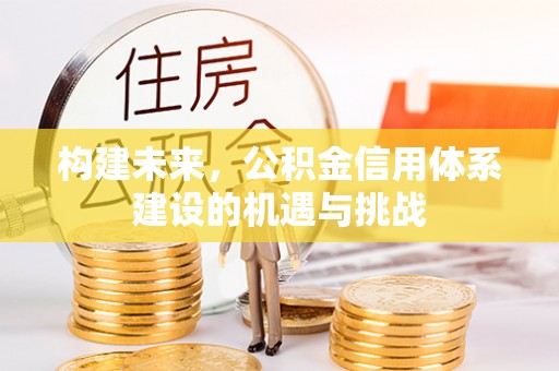 冷水滩构建未来，公积金信用体系建设的机遇与挑战