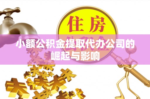 冷水滩小额公积金提取代办公司的崛起与影响