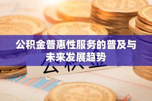 冷水滩公积金普惠性服务的普及与未来发展趋势