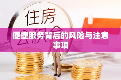 冷水滩便捷服务背后的风险与注意事项